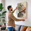 Single Stem in Ink Japandi - Wrapped Canvas-554417970-554417978