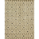 Geometric Area Rug in Brown/Gray