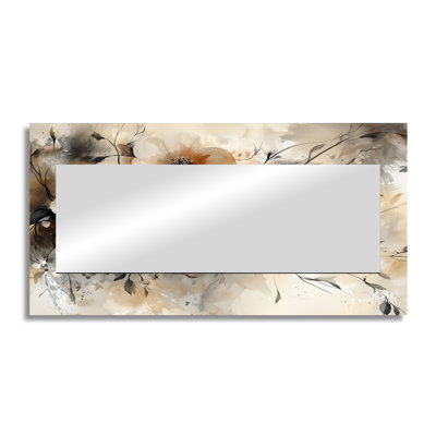 Roots Of The Dogwood Dream I - Floral Decorative Mirror Wall Art - Printed On Metal