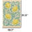 Coastal Citrus Scroll Kitchen Mat