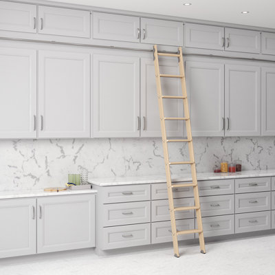 Maple Wood Removable No Wheel Ladder