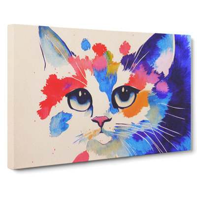 Colourful Cat Vol.2 - Wrapped Canvas