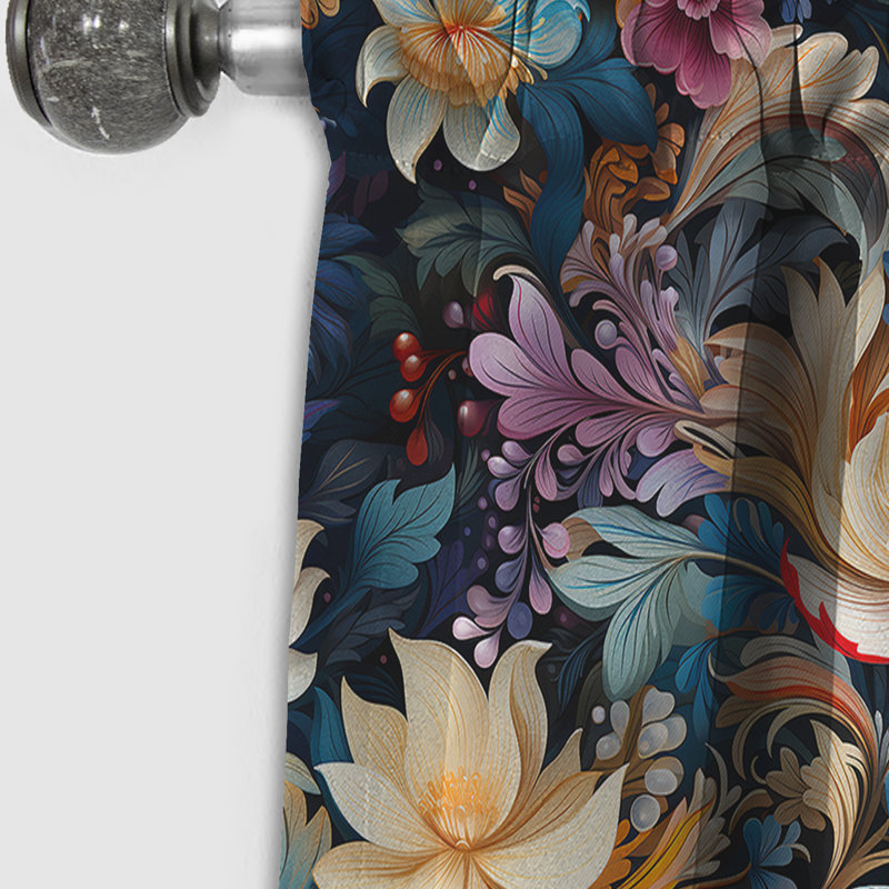 Motif de marbre Enchanted Paisley Gard, L 52 po x L 84 po
