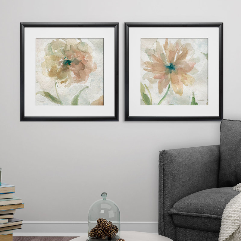 " Sunny Afternoon2 " 2 Piece Art Watercolor and Acrylic Set