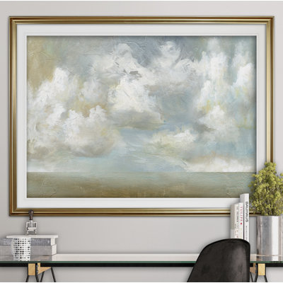 « cloudscape vista iii », reproduction de peinture à l’acrylique encadrée