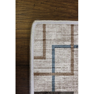 Stylish Area Carpet, Grey, 4.6 x 7.2 Feet | 100% Polyester, 650 g/m² | Antibacterial, Eco-Friendly, Non-Slip PVC Dot Underside | Machine Washable, Digital Printed, Perfect for Living Room & Bedroom Décor