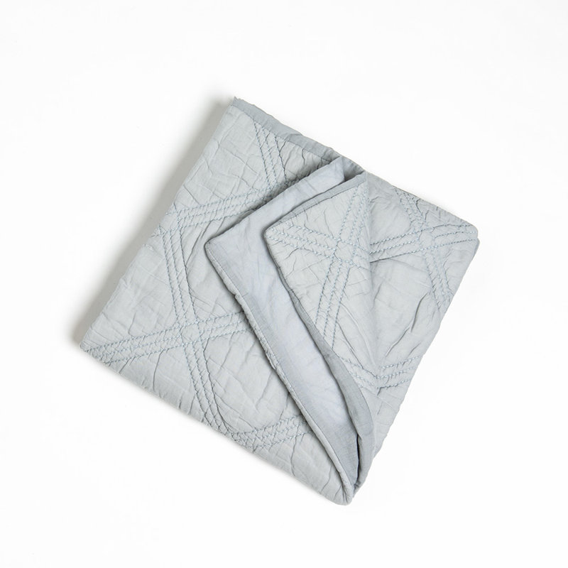 Courtepointe standard en coton, Blanc, Courtepointe très grand