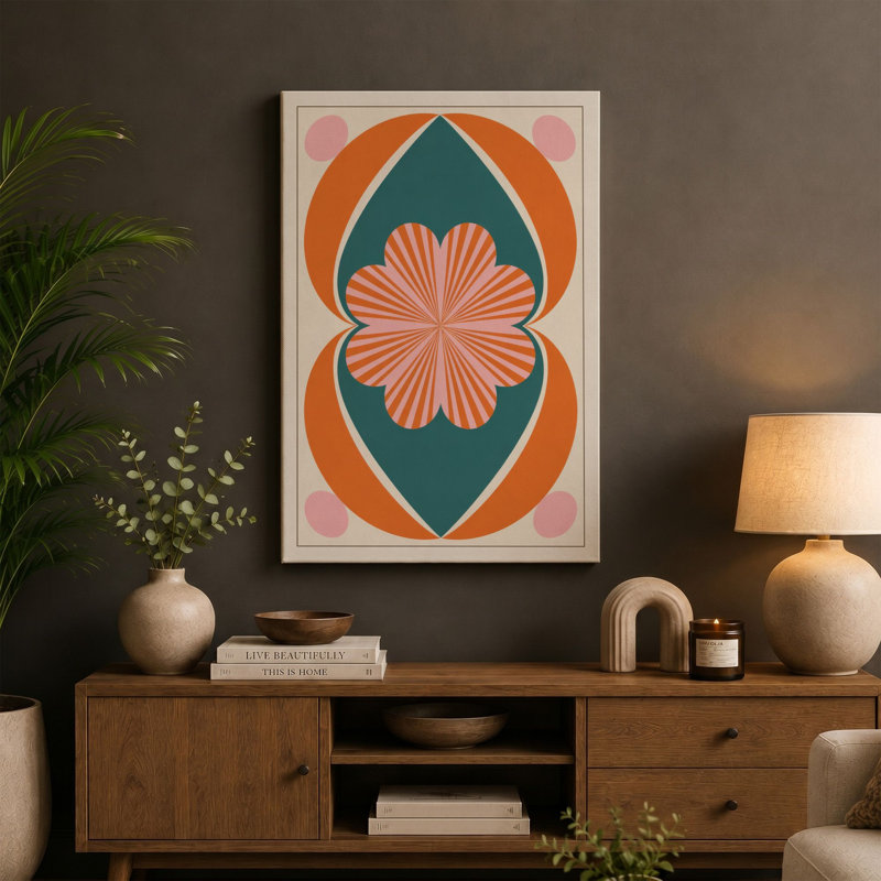 Print, 30x20 - 76.2 x 50.8 cm, Teal Border