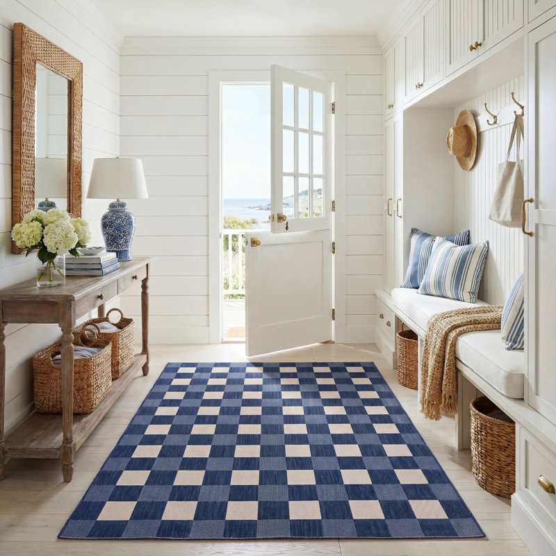 Tapis intérieur / extérieur Courtyard 6443, Rectangle 5 pi 3 po x 7 pi 6 po