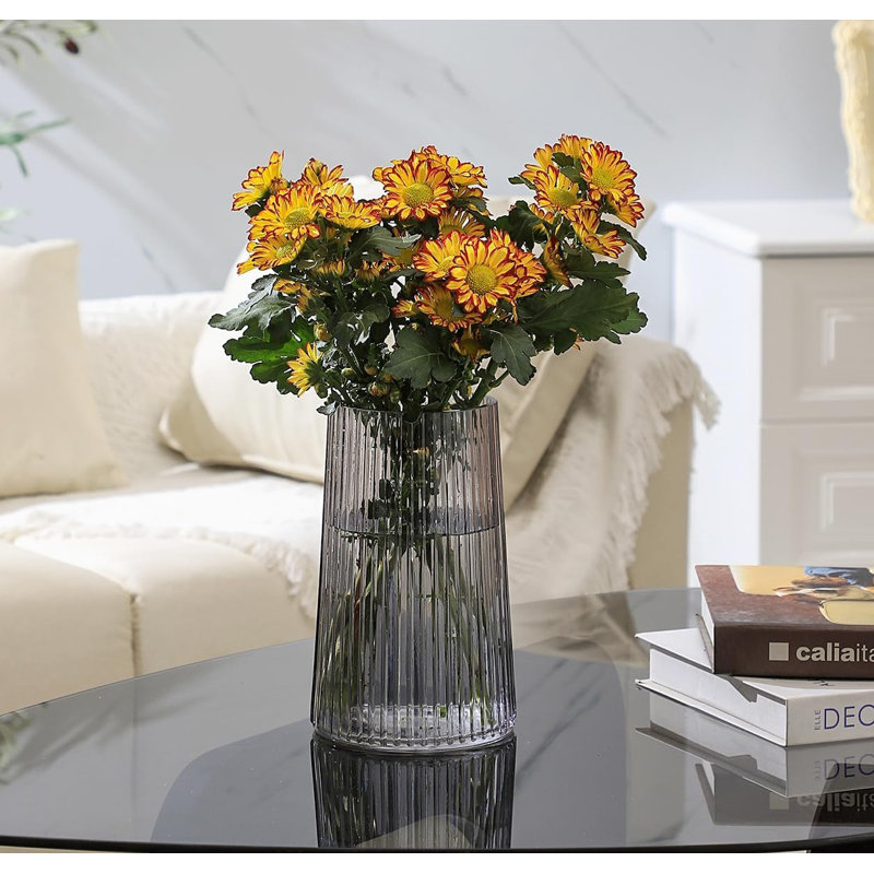 Glass Table Vase, Black