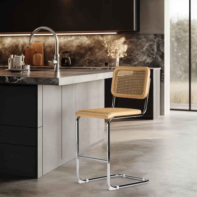 Tabouret de comptoir Cesca, Brun