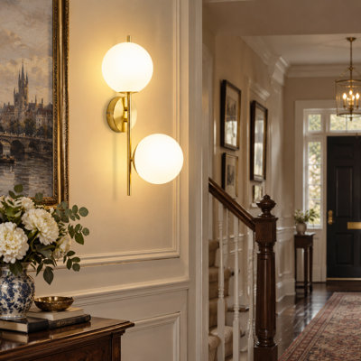 Ahlivia 2-Light Gold Armed Sconce