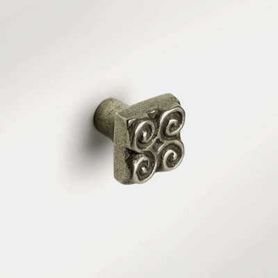 Pinwheel Bronze Square Knob