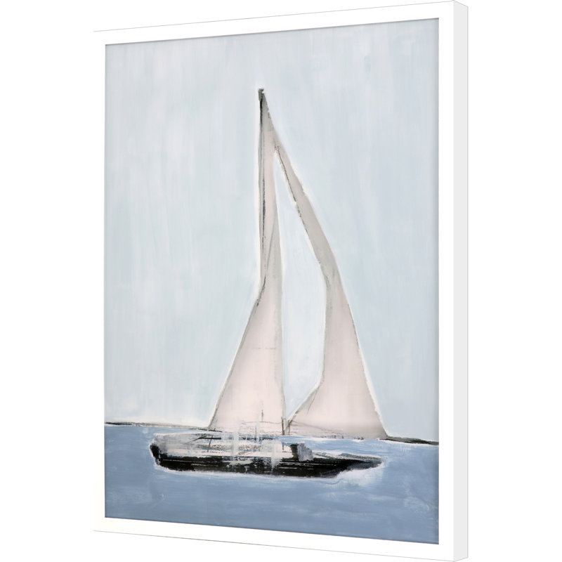 «Sailing I» par KH Studio - Peinture encadrée