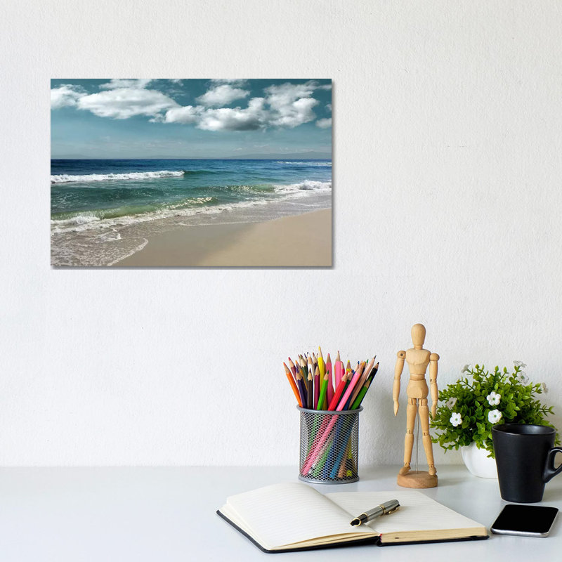 Majestic Waves 1 Piece Wall Art on Canvas, 20.32 cm H x 30.48 cm W, Wrapped Canvas