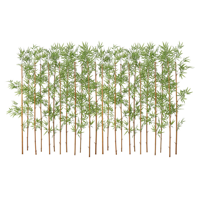 Arbre de bambou artificiel de 7 pi Adcock, paquet de 24 décorations pour clôture d'intimité, 24, H 84 po x l 15 po x P 15 po