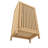 Bathroom Bamboo Storage Cabinet, Freestanding Floor Cabinet with Door and Shelf for Bathroom, Living Room, Bedroom, Hallway, Kitchen