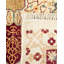 Tapis ivoire / rouge noué à la main de conception unique 8 pi 1 po x 10 pi 3 po Keenan