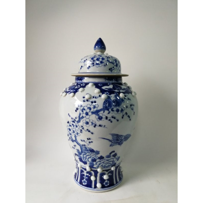 Handmade Porcelain China Ginger Jar