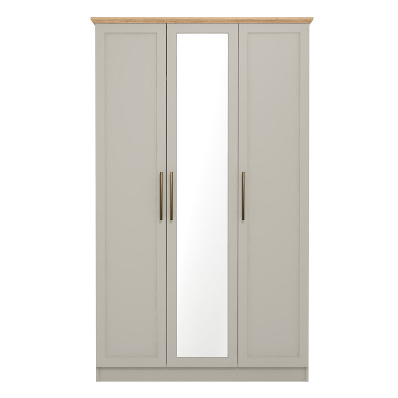  3 Door Wardrobe, Grey