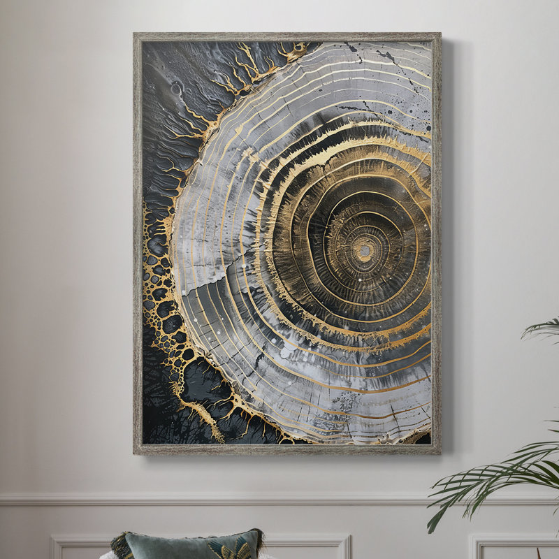 Reproduction encadrée ABSTRACT Series CCxxx - bois massif, H 11 po x l 9 po