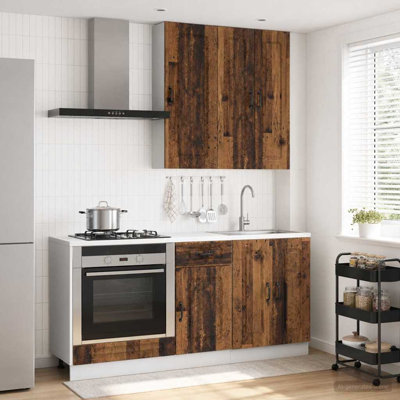 vidaXL Kitchen Unit with Drawer with Door KALMAR 5 pcs Engineered Wood Cabinet