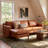 Daylen Genuine Leather Reversible L-Sectional-2138713069