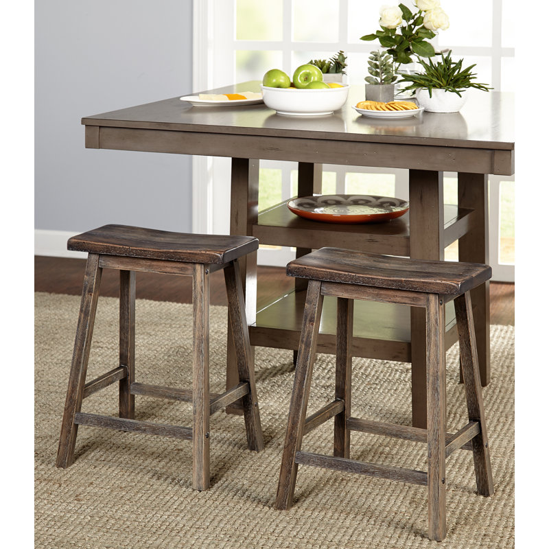 Prentiss chair, Gris patiné, Tabouret de comptoir (assise de 24 po de hauteur)
