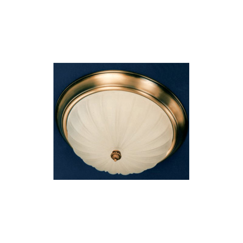 Huckaby Glass Flush Mount, Antique Silver