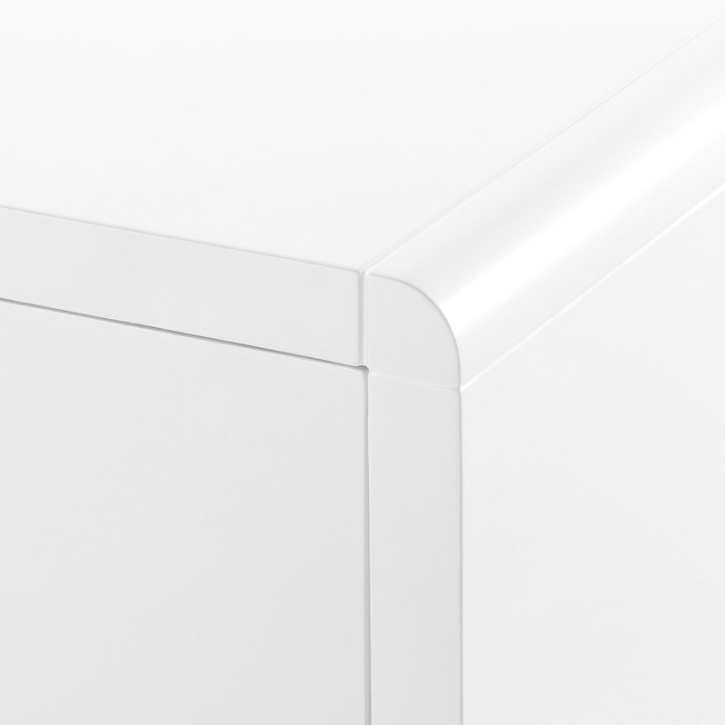 Bryant 3 - Drawer Nightstand, White