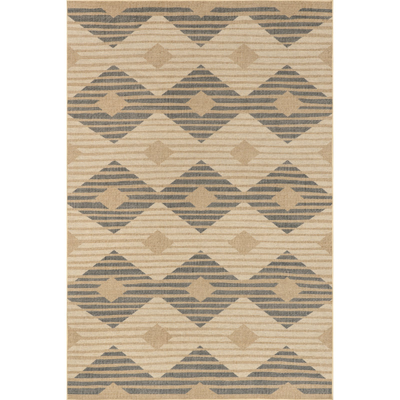 Nautical SuperiorWash Striped Easy-Jute Machine Washable Area Rug, Rectangle 5' x 8'