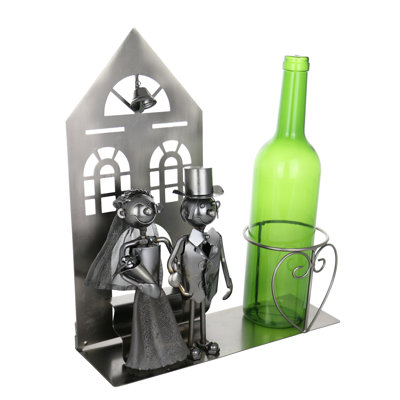 Tabletop Wine Bottle Rack in Silver