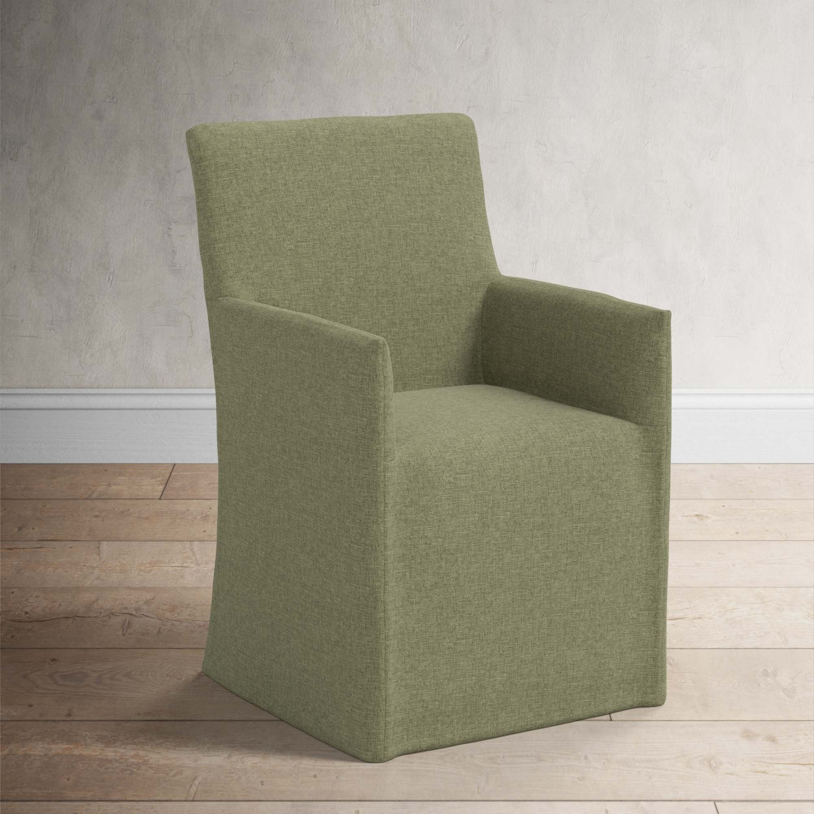Silvia Dining Chair, Zuma Laurel Textured Linen