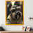 Impression dorée sur toile encadrée