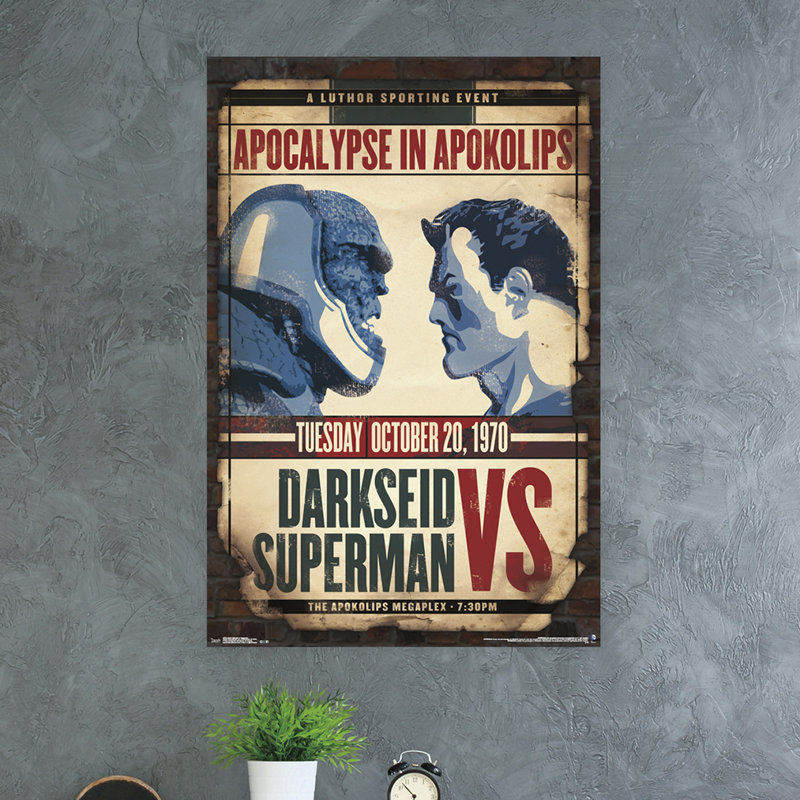 Impression sur papier darkseid vs superman