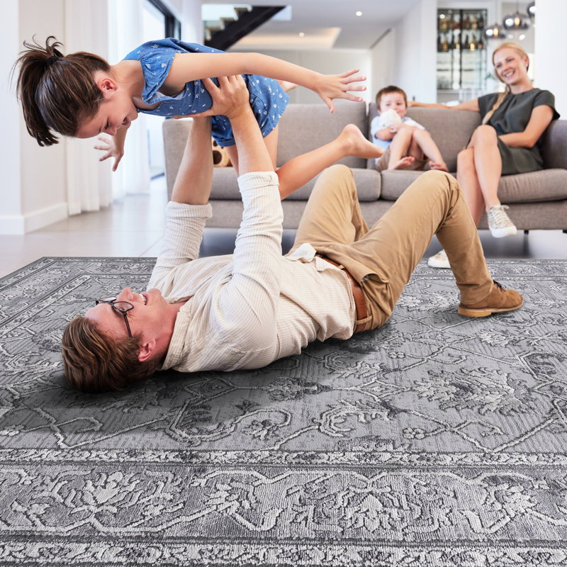 Tapis gris 5 x 7 po, Rectangle 5 pi x 7 pi