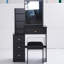 Petit meuble-lavabo avec tabouret rembourré American Large-497336776