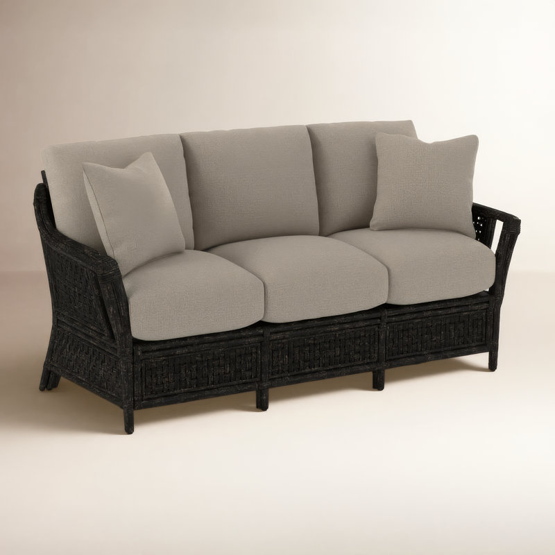 Boca 78'' Upholstered Sofa, Bisque, Beige Performance Fabric