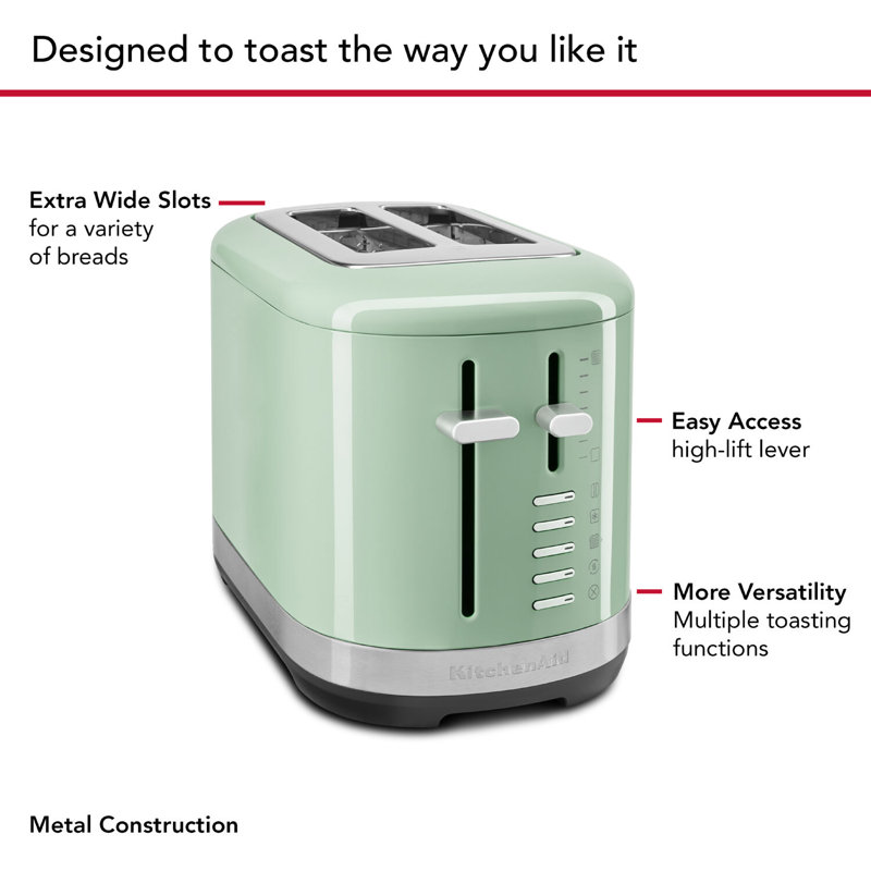 KitchenAid 2 Slice Toaster, Pistachio