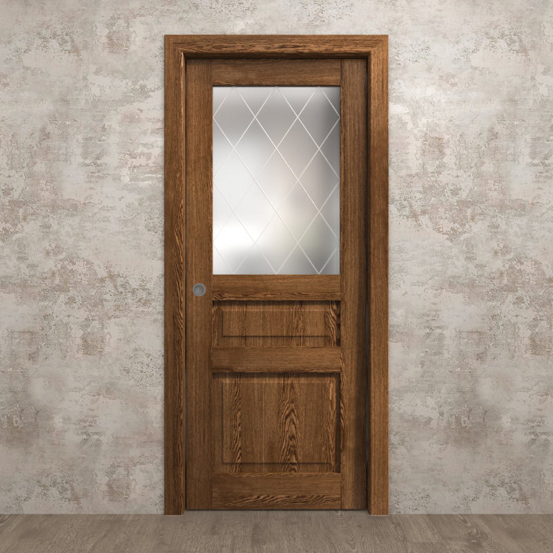 Porte coulissante à poche | Ego 5011 | Ensemble de quincaillerie de rail | Portes intérieures modernes en bois massif pour chambre à coucher