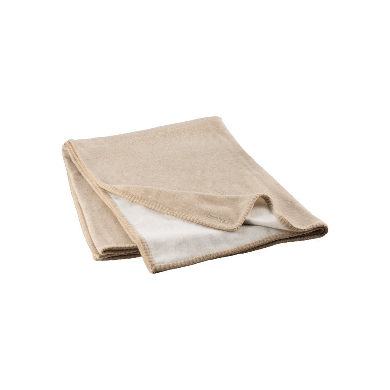 AHWI Wool Throw - Sharkskin Grey, Fungi