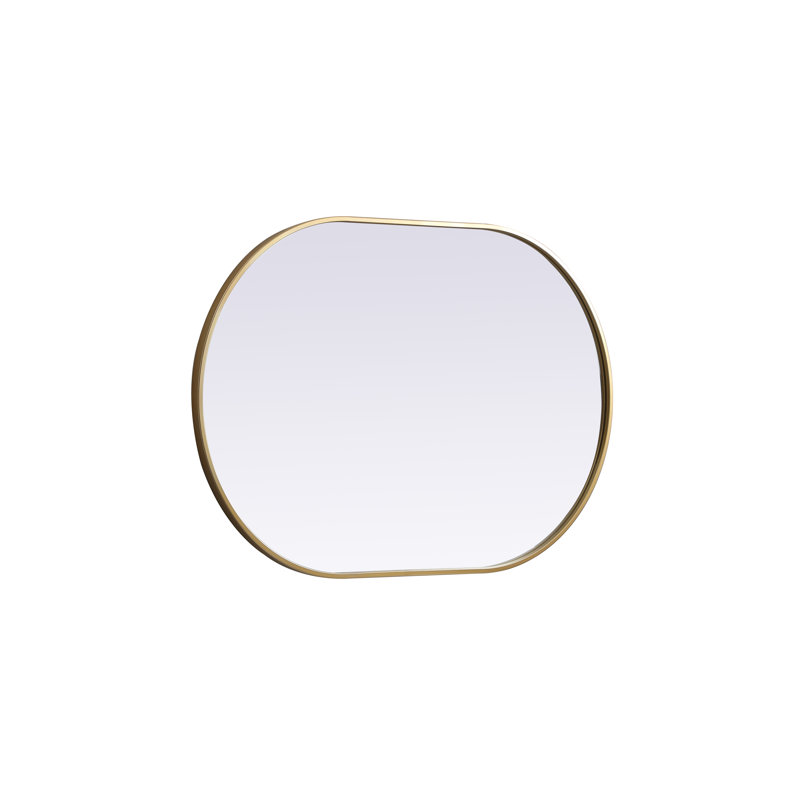 Miroir mural Sabine, Laiton, 40 po x 27 po