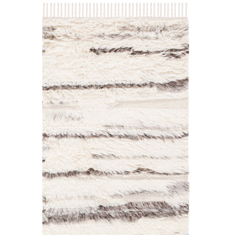 Tapis gris en coton tissé à la main Sekai, Tapis de couloir 2 pi 3 po x 8 pi