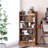 5-Shelf Multi-Functional Modern Wood Bookcase,-1767219421