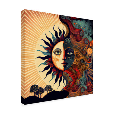Art sur toile Sasha la lune dit au soleil I