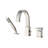 Waterfall Flow Brushed Nickel Design Perfect For Luxurious Bath Experience