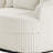 Ultra Plush Faux Rabbit Fur Oversized Swivel Barrel Chair with Three Pillows-1093111237