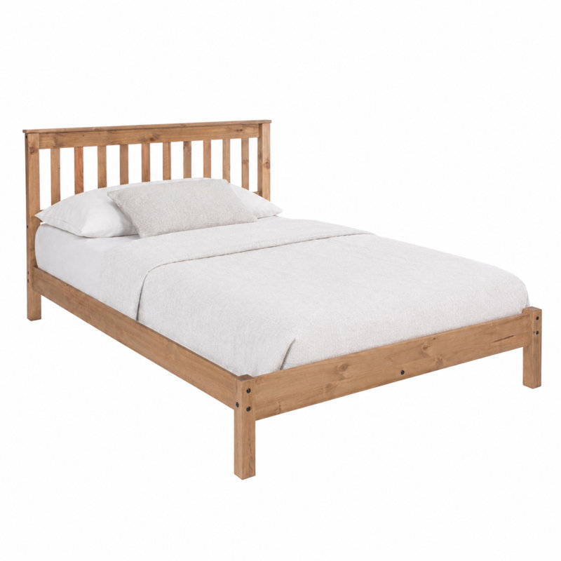 Beryl Bed Frame, Antique Wax Finish, Double (4'6)