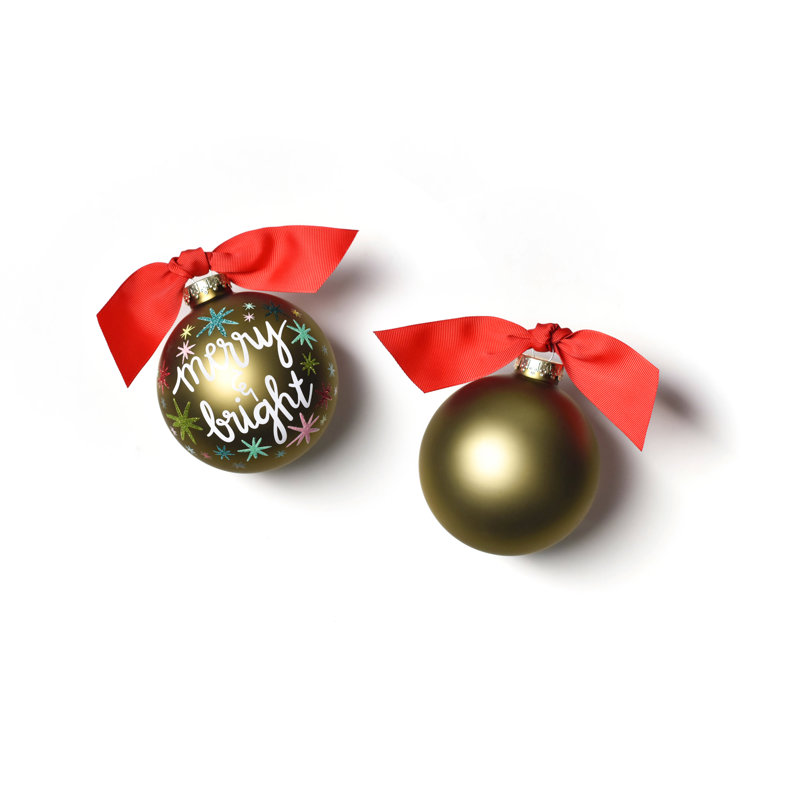 Ornement en verre Merry And Bright
