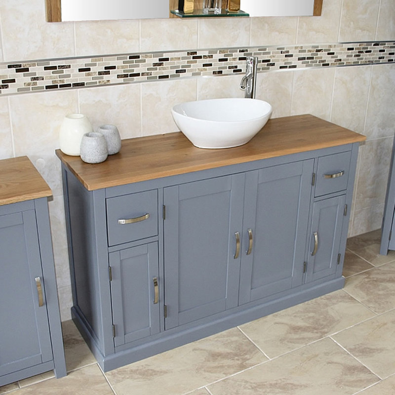 Navona 1230mm Single Bathroom Vanity with Vessel Ceramic Basin